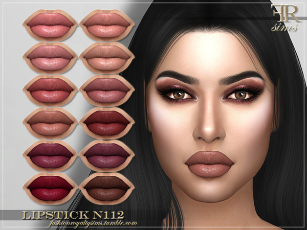 Sims 4 FRS Lipstick N112 by FashionRoyaltySims at TSR