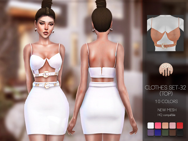 Sims 4 Clothes SET 32 (TOP) BD126 by busra tr at TSR