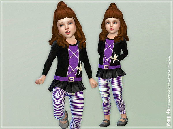Sims 4 Toddler Halloween Outfits by lillka at TSR