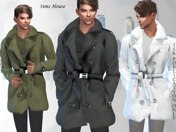 Sims 4 Mens cloak by Sims House at TSR
