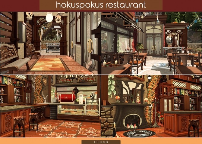 Sims 4 Hokuspokus Restaurant at Cross Design