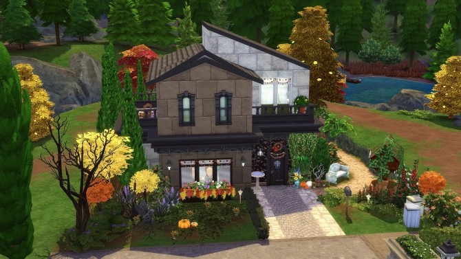 Sims 4 Dahlia house by Angerouge at Studio Sims Creation