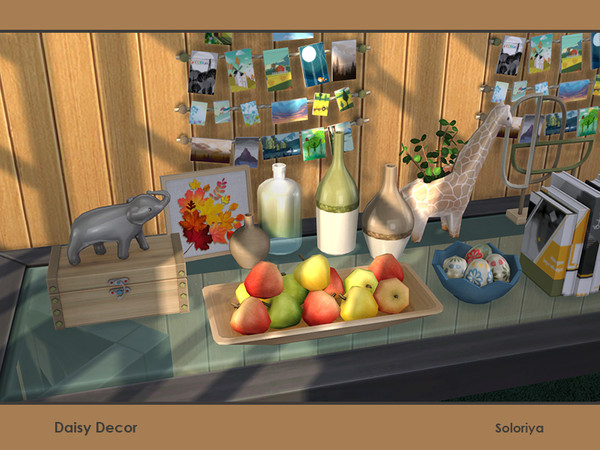 Sims 4 Daisy Decor by soloriya at TSR