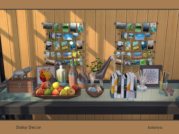 Sims 4 Daisy Decor by soloriya at TSR