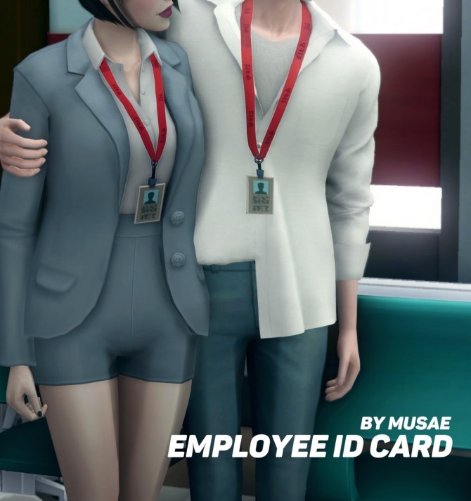 Sims 4 Employee ID card at EFFIE