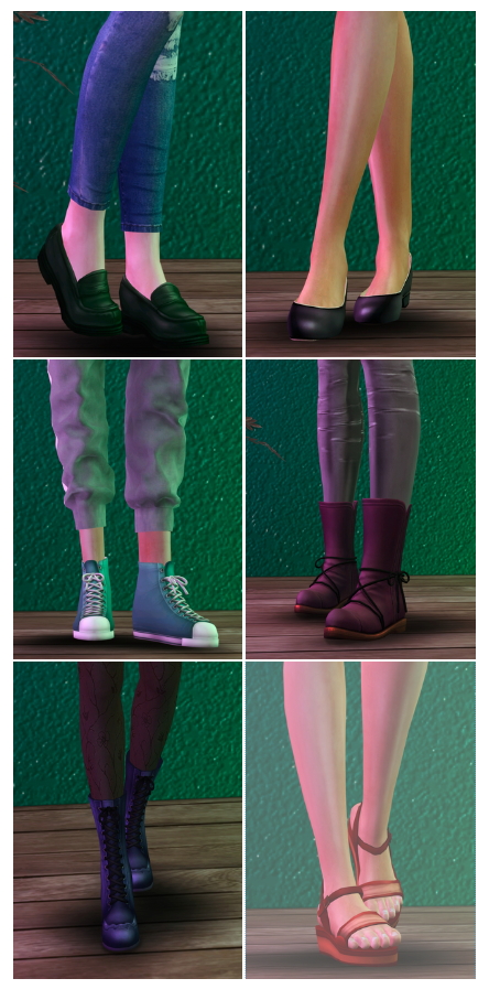 Sims 4 MMD Conversion Shoes Pack at Astya96