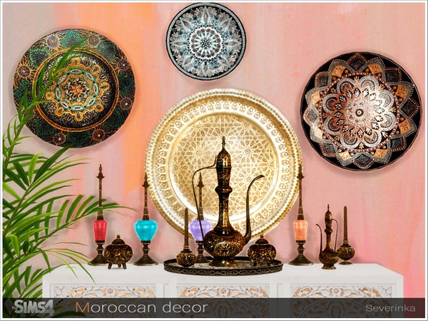 Sims 4 Moroccan decor by Severinka at TSR
