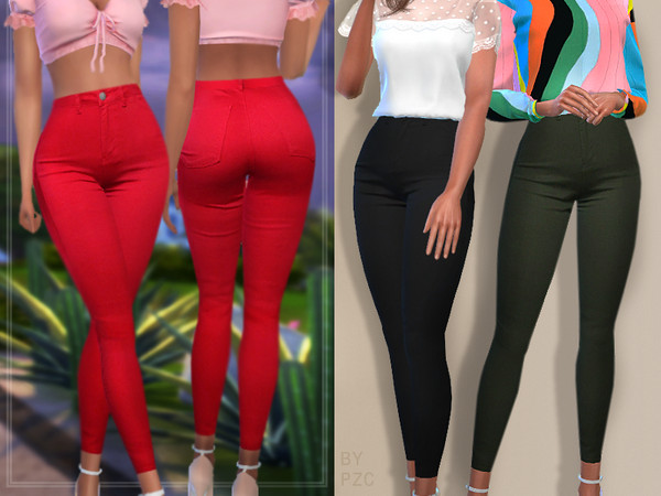 Sims 4 Set Mabel Jeans and Sporty Sweater by Pinkzombiecupcakes at TSR