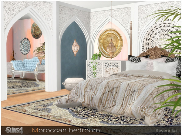 Sims 4 Moroccan bedroom by Severinka at TSR