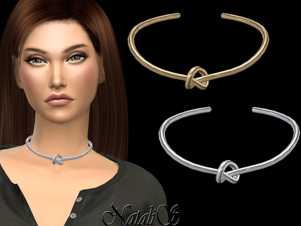 Sims 4 Single knot choker by NataliS at TSR