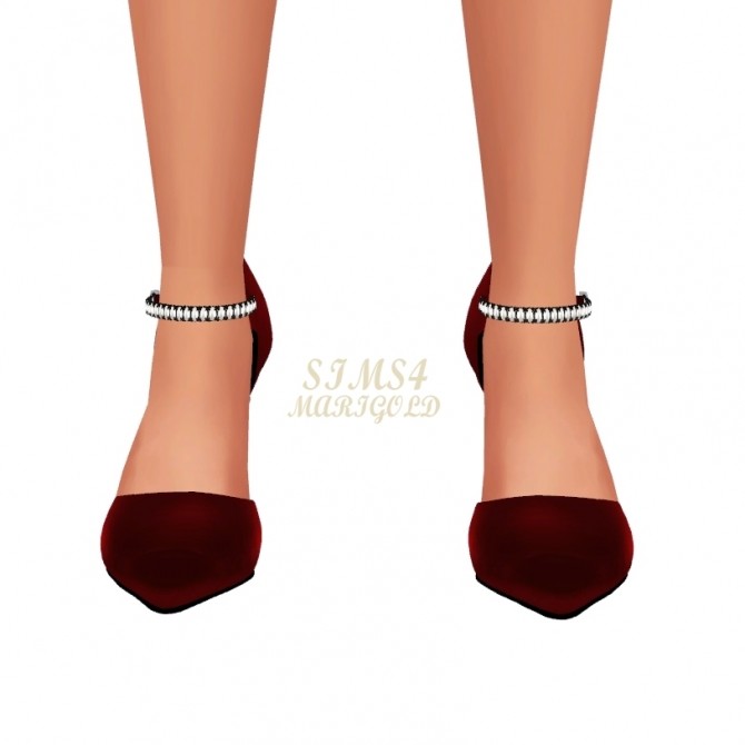 Sims 4 Chain Strap High Heels at Marigold