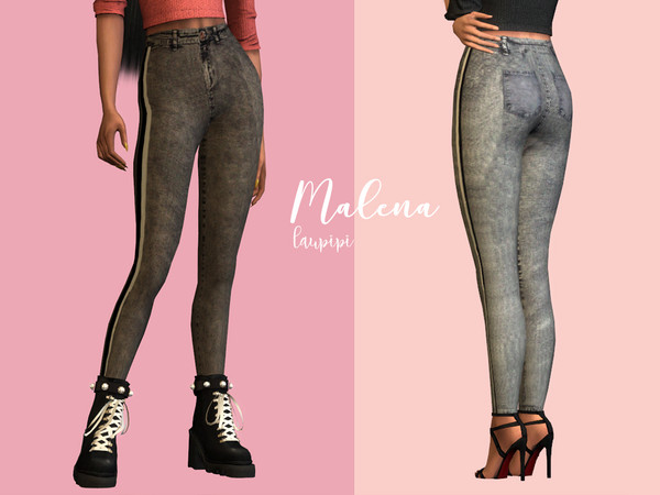 Sims 4 Malena Jeans by laupipi at TSR