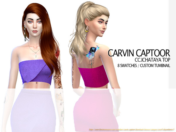 Sims 4 Ichataya top by carvin captoor at TSR