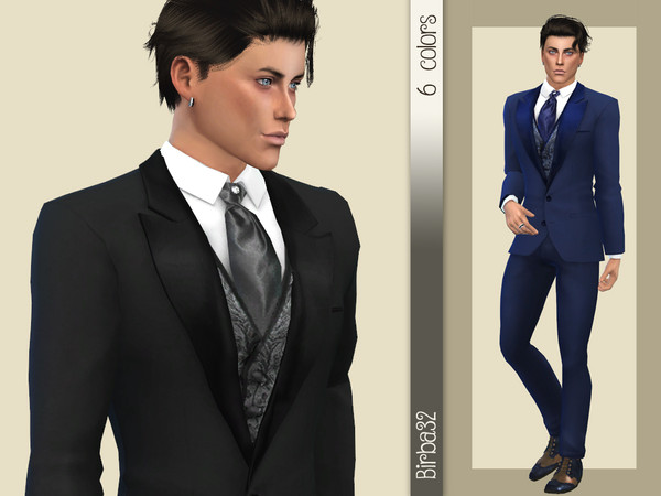 Sims 4 Titus Wedding Suit by Birba32 at TSR