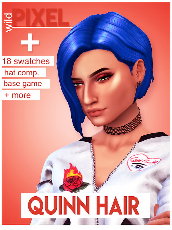 Sims 4 QUINN HAIR at Wild Pixel
