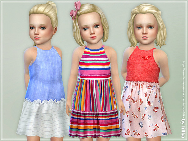 Sims 4 Toddler Dresses Collection P112 by lillka at TSR