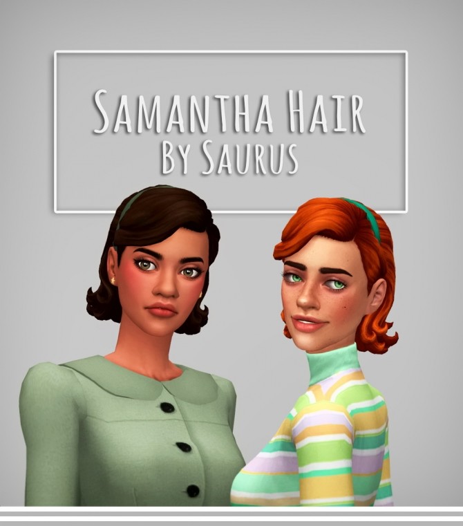 Sims 4 Samantha Hair at Saurus Sims