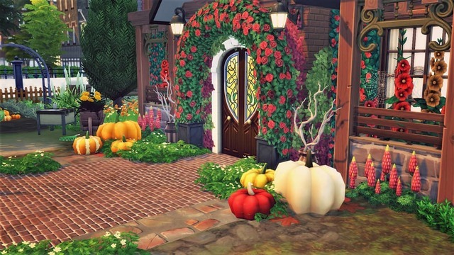 Sims 4 Mansion with Traditions at Agathea k