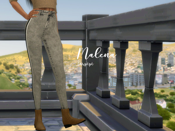 Sims 4 Malena Jeans by laupipi at TSR