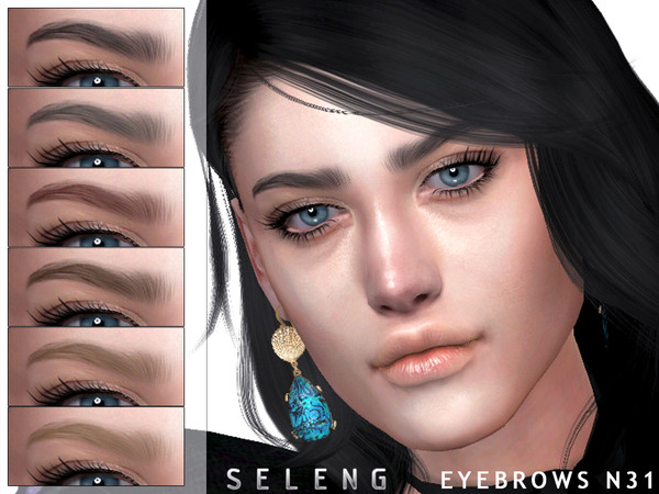 Sims 4 Eyebrows N31 by Seleng at TSR