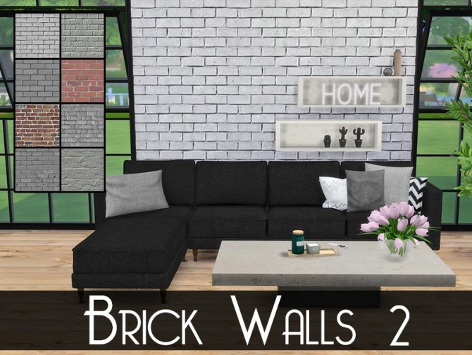 Sims 4 BRICK WALLS at MODELSIMS4
