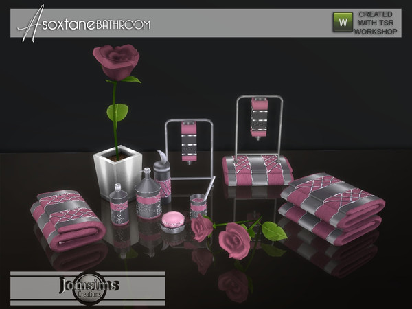 Sims 4 Asoxtane bathroom Clutters by jomsims at TSR