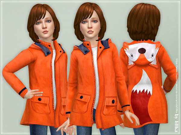 Sims 4 Fox Fishermans Jacket by lillka at TSR