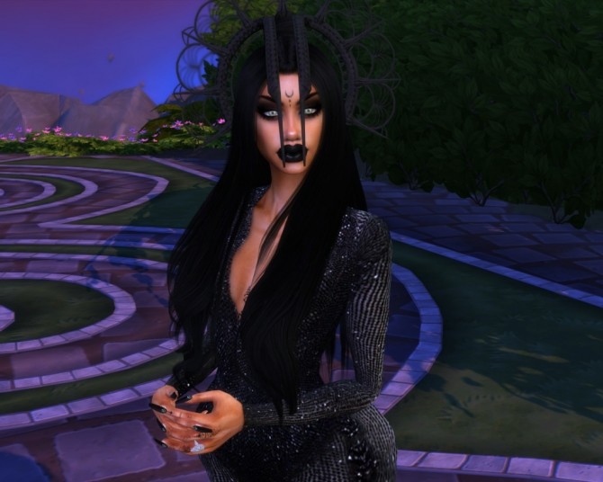 Sims 4 ARTEMISIA BLACK at Paradoxx Sims