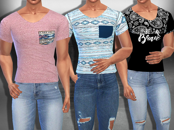 Sims 4 Ethnic T shirt Pack by Saliwa at TSR