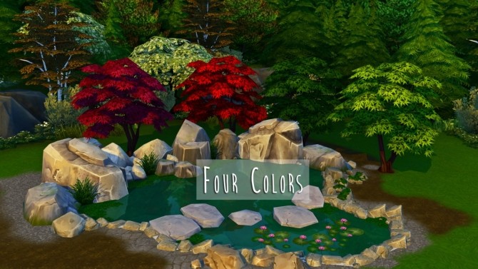 Sims 4 Weeping Japanese Maple Trees at Teanmoon