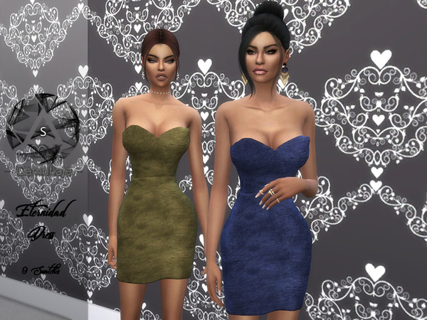 Sims 4 Eternidad Dress by Camuflaje at TSR