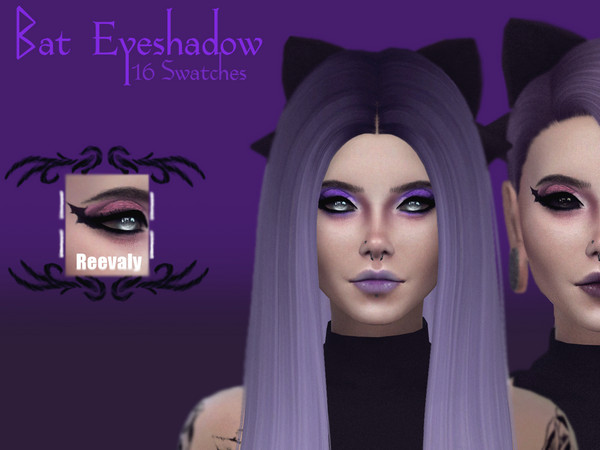 Sims 4 Bat Eyeshadow by Reevaly at TSR