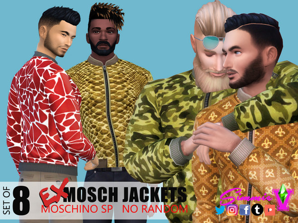 Sims 4 Ex Mosch Jackets by SimmieV at TSR