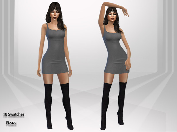 Sims 4 Mini V 004 dress by pizazz at TSR