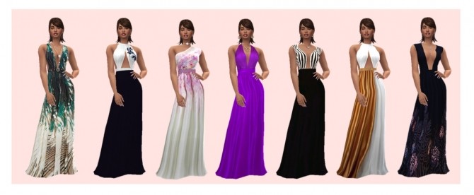 Sims 4 SLYD’s FLARED GOWN at Sims4Sue