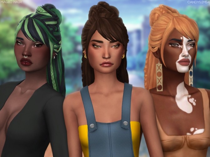 Sims 4 MAGIC HAIR at Candy Sims 4