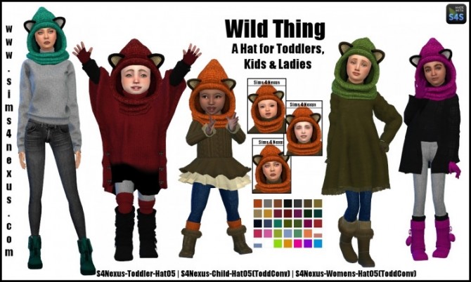 Sims 4 Wild Thing hat by SamanthaGump at Sims 4 Nexus