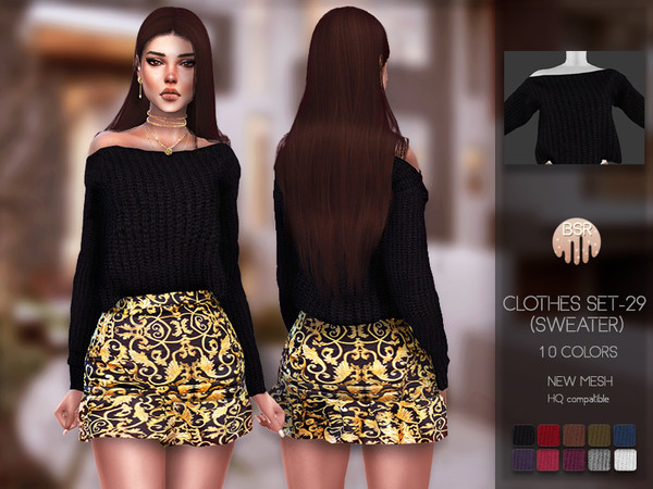 Sims 4 Clothes SET 29 (SWEATER) BD116 by busra tr at TSR