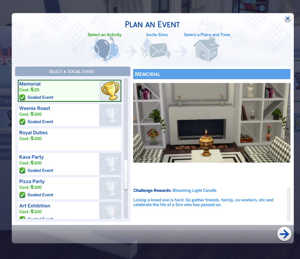 Sims 4 Memorial event at Kiara’s Sims 4 Blog