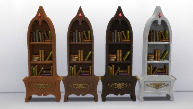 Sims 4 Two Fancy Bookshelves by TheJim07 at Mod The Sims