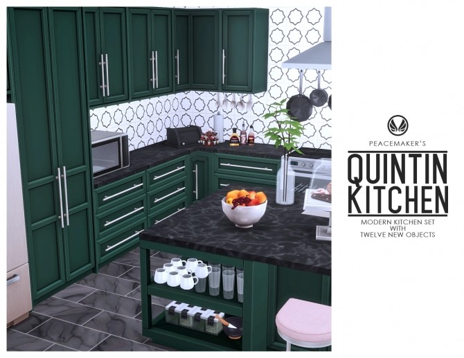 Sims 4 Quintin Kitchen Stylish Modern Design at Simsational Designs