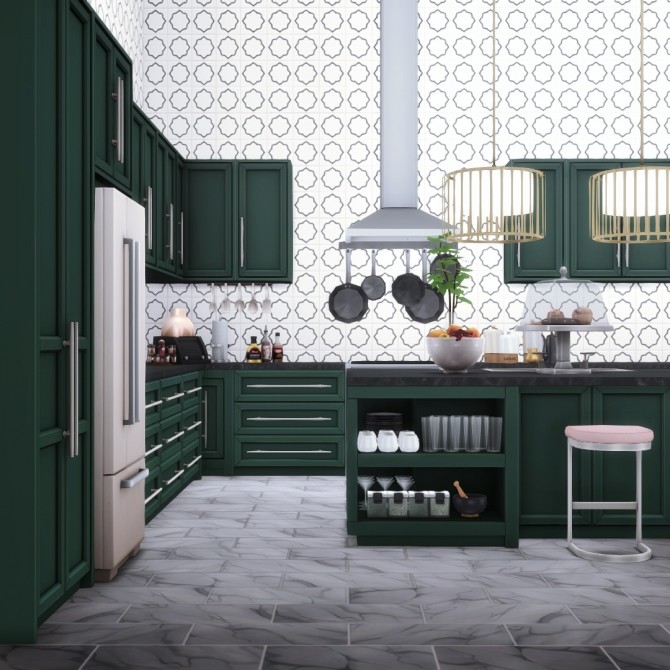 Sims 4 Quintin Kitchen Stylish Modern Design at Simsational Designs