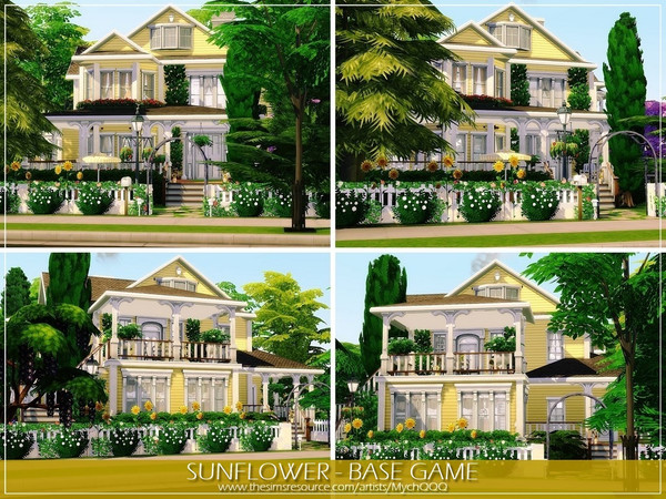 Sims 4 Sunflower house by MychQQQ at TSR
