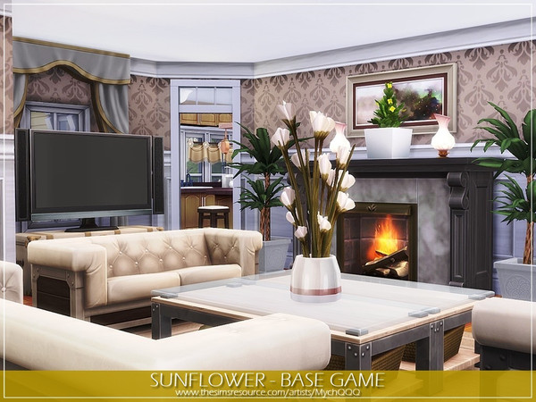 Sims 4 Sunflower house by MychQQQ at TSR