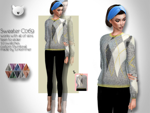 Sims 4 Sweater C069 by turksimmer at TSR