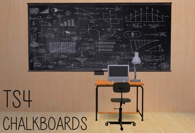 Sims 4 Recolors of VMSims’ Bioshock blackboard at Riekus13