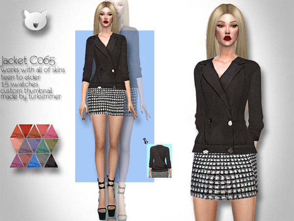 Sims 4 Jacket C065 by turksimmer at TSR