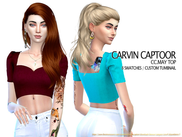 Sims 4 May top by carvin captoor at TSR