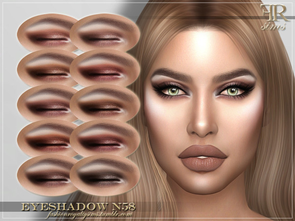 Sims 4 FRS Eyeshadow N58 by FashionRoyaltySims at TSR