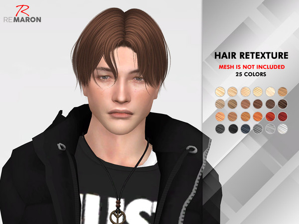 Sims 4 ON0218 Hair Retexture by remaron at TSR